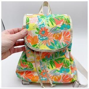Little Girls Floral Target Cloth Backpack NWOT‎